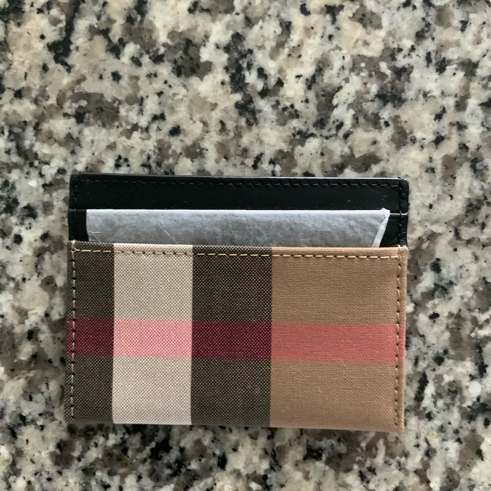 Burberry Check Card Holder